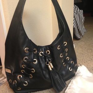 Michael Kors Leather Grommet Hobo Bag